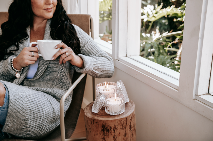 glass jar luxurious candle